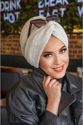 کلاه شنای حجاب سفید زنانه Aişe Tesettür - کد 876549626