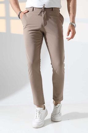 شلوار بژ مردانه پنبه ای MODA - کد 938554485