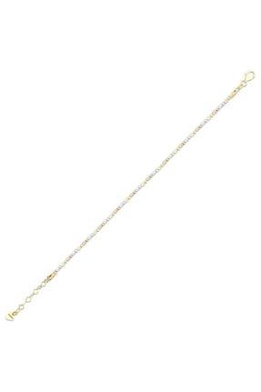 دستبند طلا زرد زنانه 14 عیار Assos Pırlanta - کد 861556636