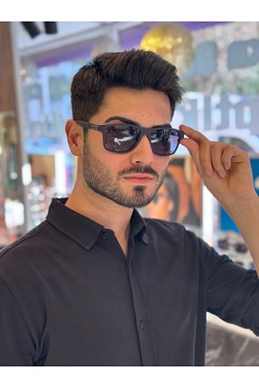 عینک آفتابی سرمه ای مردانه پلاریزه Optelli - کد 808471028