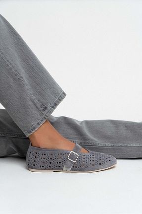 بابت طوسی زنانه جیر NİŞANTAŞI SHOES - کد 952311531