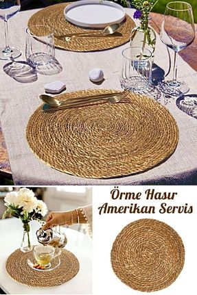 سرویس آمریکائی قهوه ای گرد Dekahome - کد 883502285