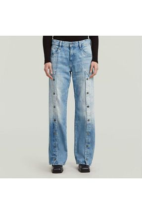 شلوار جین آبی زنانه پاچه گشاد G-STAR RAW - کد 940677309
