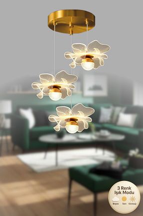 لوستر زرد فلزی Luna Lighting - کد 904774679