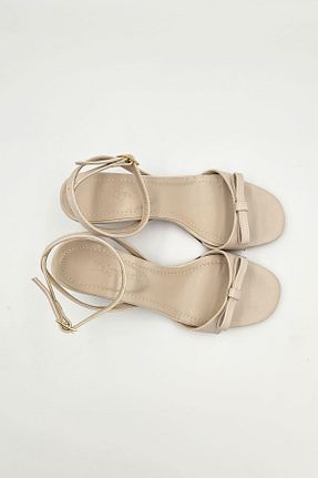 کفش مجلسی بژ زنانه چرم مصنوعی kalyoncu moda - کد 952292909