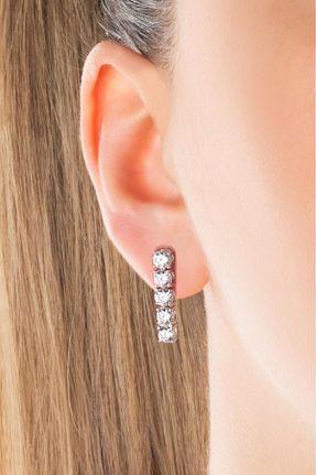 گوشواره نقره سفید زنانه 925 عیار So Chic - کد 767022228