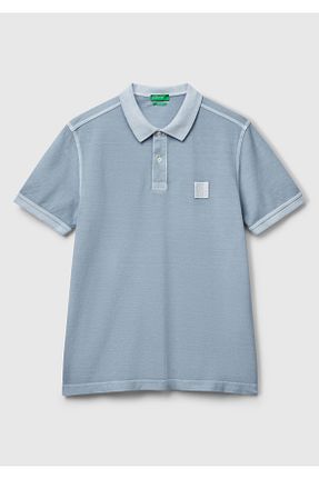پولوشرت آبی مردانه رگولار United Colors of Benetton - کد 944512713