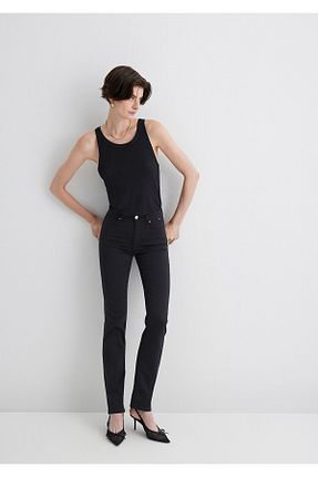 شلوار جین مشکی زنانه پاچه لوله تفنگی Mavi - کد 3409503
