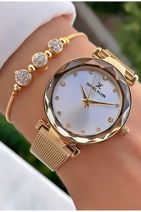 ساعت مچی طلائی زنانه 31-35 میلی متر Daniel Klein - کد 282867705