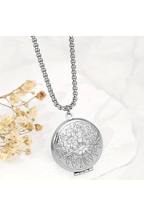 گردنبند استیل ( فولاد ) بژ زنانه استیل (فولاد) İYİ MODA - کد 898300366