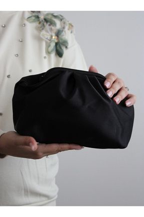 کیف مجلسی مشکی زنانه پارچه ای Mimoza - کد 953599705