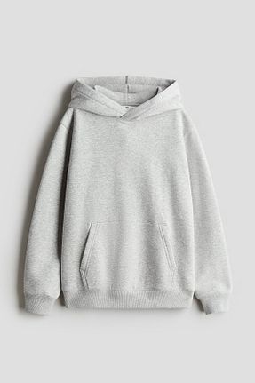 سوئیشرت طوسی مردانه ساده H&M - کد 858221996