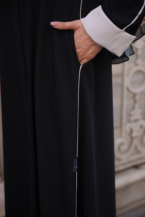 کلاه و ابایا مشکی زنانه پلی استر KADEEM - کد 904092445