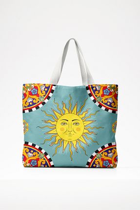 کیف ساحلی رنگی زنانه پارچه ای Sozakko - کد 952205036