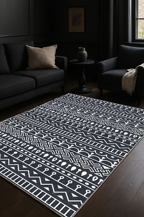 فرش بژ قابل شستشو df home - کد 951759514