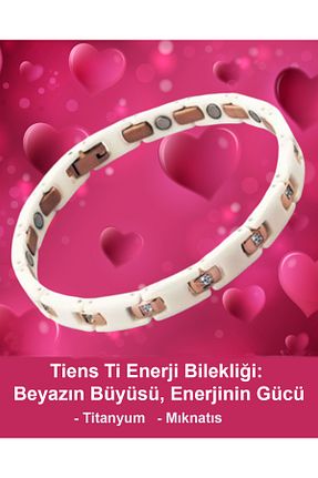 دستبند استیل (فولاد) سفید زنانه تیتانیوم Tiens - کد 951787853