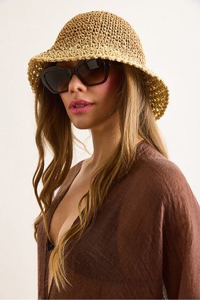 کلاه بژ زنانه پنبه ای Olalook - کد 951856292