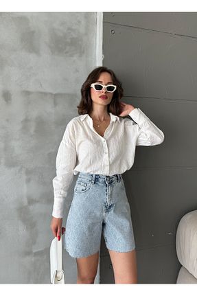 شلوار جین آبی زنانه رگولار Bluezoni - کد 951852096