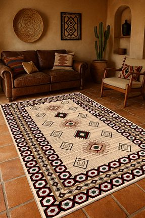 فرش رنگی قابل شستشو df home - کد 951870946