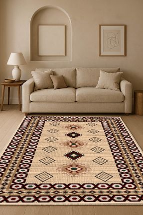 فرش رنگی قابل شستشو df home - کد 951870946