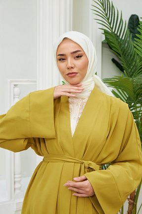 روسری بژ 90 x 90 Silk Home - کد 737158754