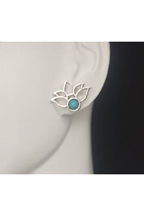 گوشواره جواهر آبی سنگ طبیعی chicbygulsun - کد 952071227