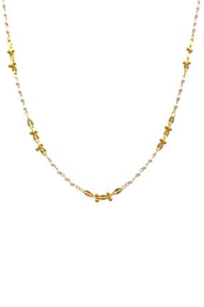 گردنبند جواهر طلائی زنانه روکش طلا Bonnjerra Jewellery - کد 952084342