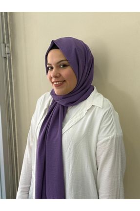 روسری بنفش 70 * 180 EMİN SCARF - کد 952092297