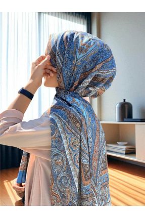 شال رنگی زنانه پنبه ای Baştacı - کد 952122477