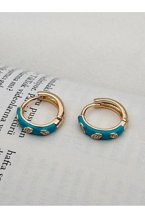 گوشواره استیل (فولاد) زرد زنانه استیل ضد زنگ Siya Silver - کد 952169458