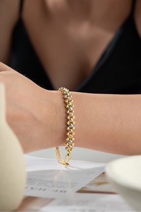 دستبند نقره رنگی زنانه 925 عیار Silvano Jewelry - کد 952281705