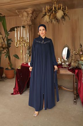 کلاه و ابایا قهوه ای زنانه پنبه ای Nissra - کد 952286721