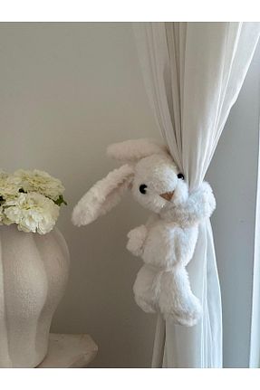 اسباب بازی مخملی سفید بچه گانه 25 cm MR.Frenks - کد 952331934