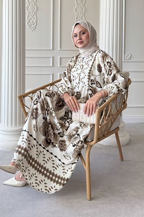 لباس حجاب قهوه ای زنانه Relaxed InStyle - کد 952430817
