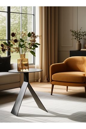 میز جلو مبلی مشکی فلزی VoomeDesign - کد 952570097