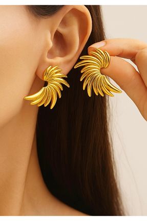 گوشواره جواهر متالیک فلزی monalisatoka - کد 952652358