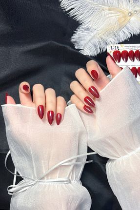 ناخن مصنوعی و اکسسوری زرشکی Easy Beauty - کد 952627794