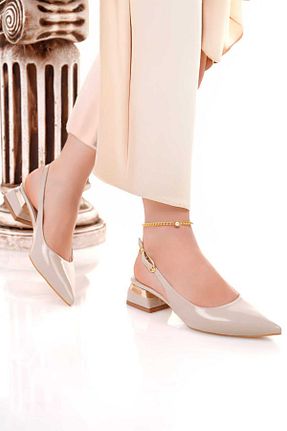 بابت بژ زنانه چرم لاکی VİP SMR MODA - کد 953357260