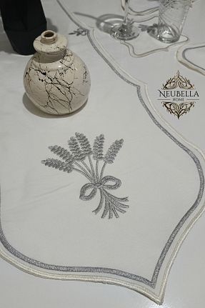 رومیزی طوسی کتان NB Neubella Home - کد 953368836