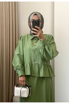 ست بالاتنه و پائین تنه حجاب رنگی زنانه رگولار MERİÇ BOUTİQUE - کد 952991430