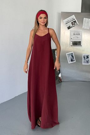 لباس زرشکی زنانه بافتنی adba style - کد 952999340