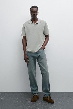تیشرت آبی مردانه رگولار Massimo Dutti - کد 953326786