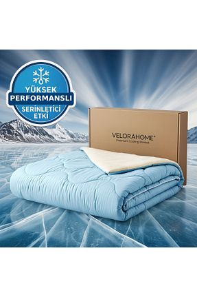 لحاف دونفره آبی 200 x 220 VELORAHOME - کد 953429930