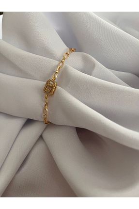 دستبند استیل (فولاد) رنگی زنانه روکش طلا Senzavetra - کد 953418948