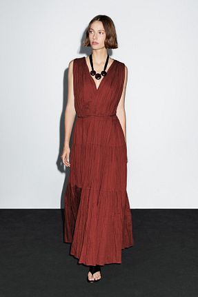 لباس قرمز زنانه بافتنی Massimo Dutti - کد 953447927