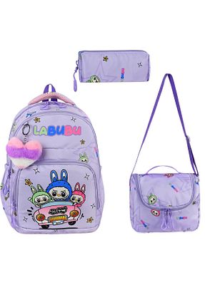کیف مدرسه بنفش بچه گانه پارچه ای Çınka Bags - کد 953452361