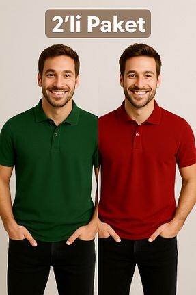 پولوشرت رنگی مردانه پنبه ای DAKSEL - کد 953461088