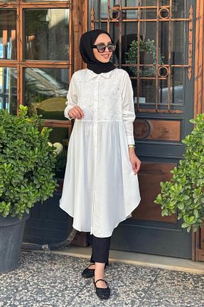 تونیک حجاب نباتی زنانه پنبه ای Nurcan Çetin - کد 953597039