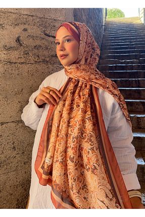 شال متالیک زنانه پنبه ای Mira İpek - کد 953586375
