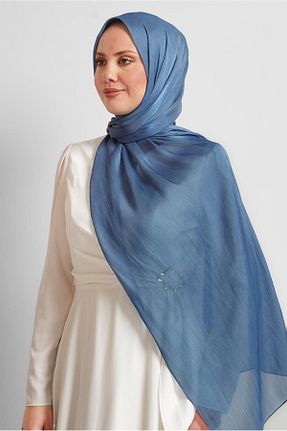 شال سرمه ای زنانه پلی استر Alvina - کد 953614649